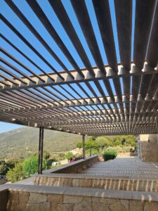 Pergola acier et ipé